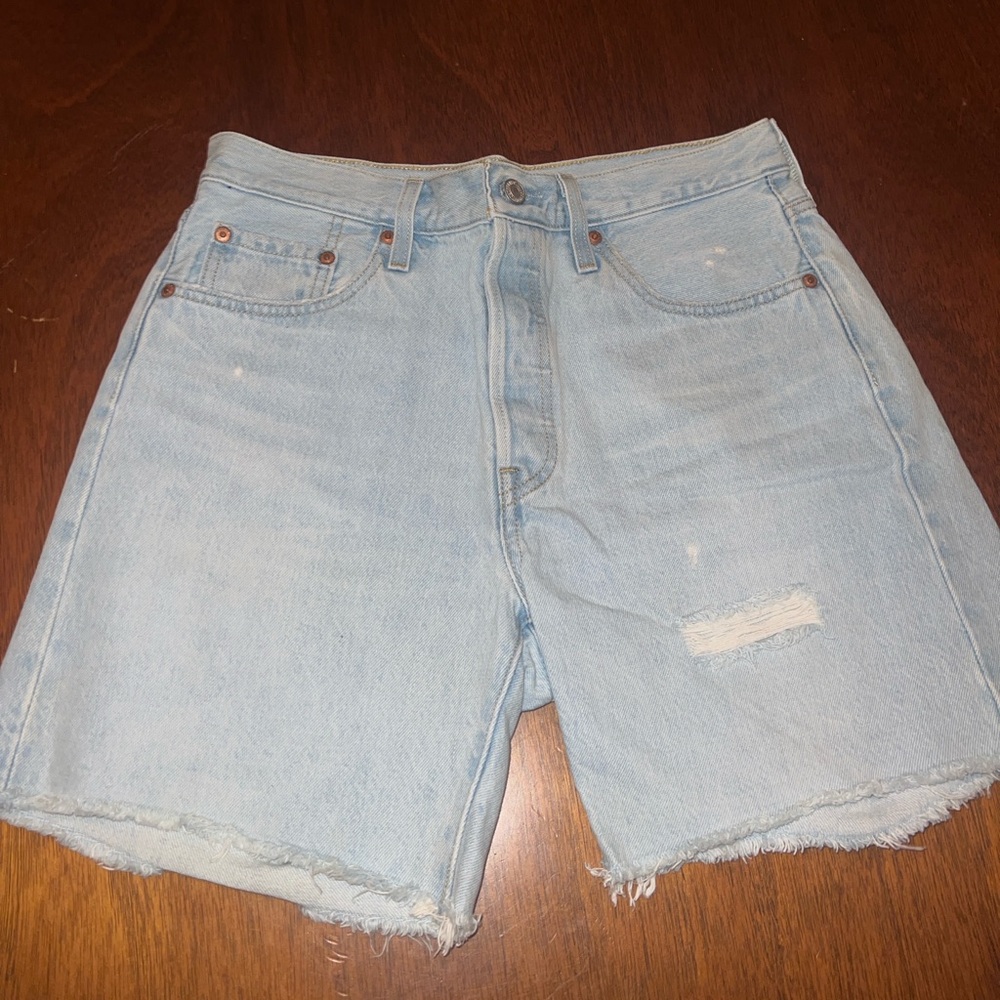 Levi 501 Denim Shorts - Light Blue Wash - Levi’s - Size 29